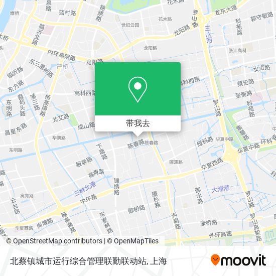 北蔡镇城市运行综合管理联勤联动站地图