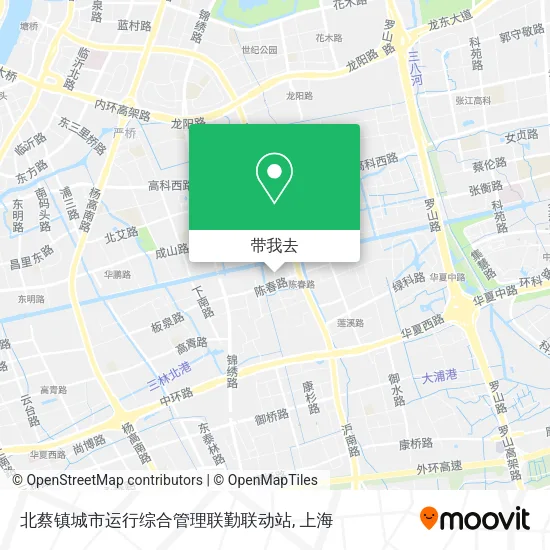 北蔡镇城市运行综合管理联勤联动站地图
