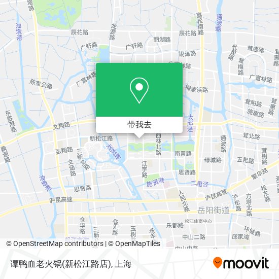 谭鸭血老火锅(新松江路店)地图