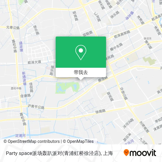 Party space派场轰趴派对(青浦虹桥徐泾店)地图