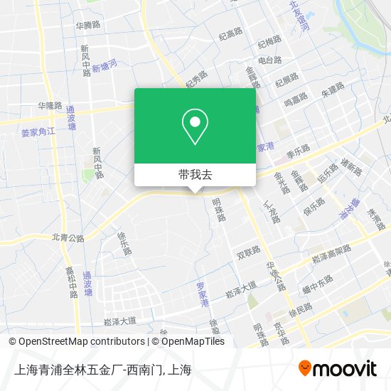 上海青浦全林五金厂-西南门地图