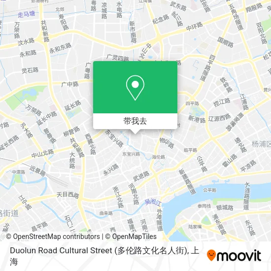 Duolun Road Cultural Street (多伦路文化名人街)地图
