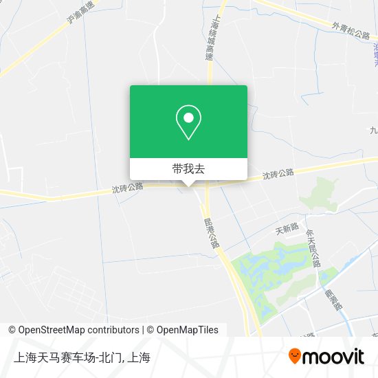 上海天马赛车场-北门地图