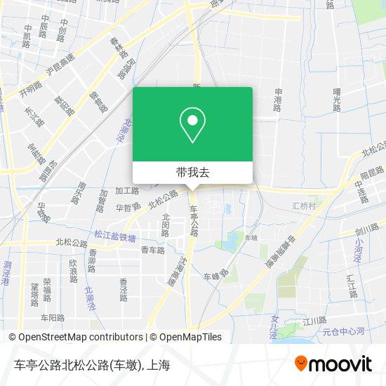 车亭公路北松公路(车墩)地图
