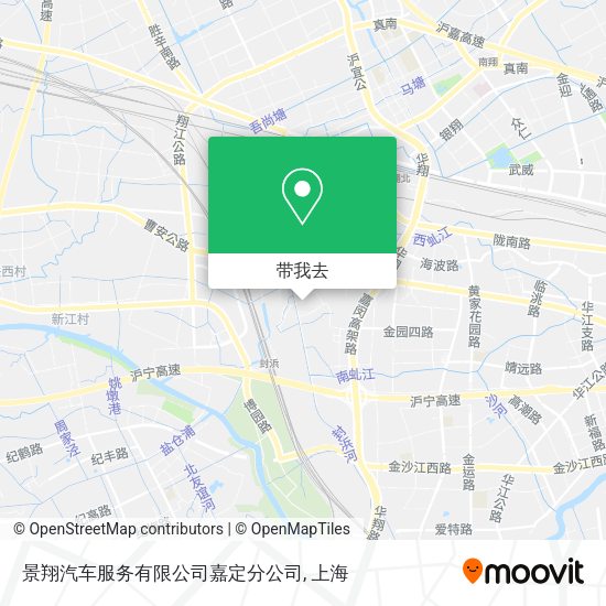 景翔汽车服务有限公司嘉定分公司地图