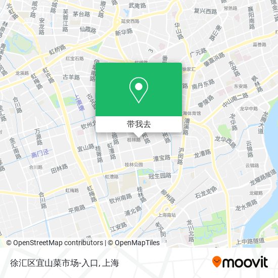 徐汇区宜山菜市场-入口地图