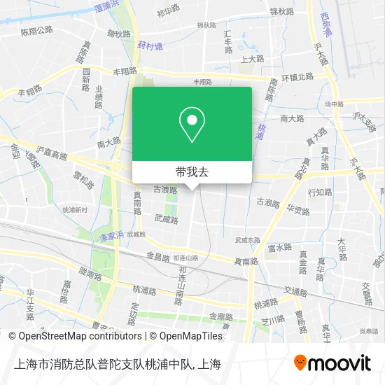 上海市消防总队普陀支队桃浦中队地图