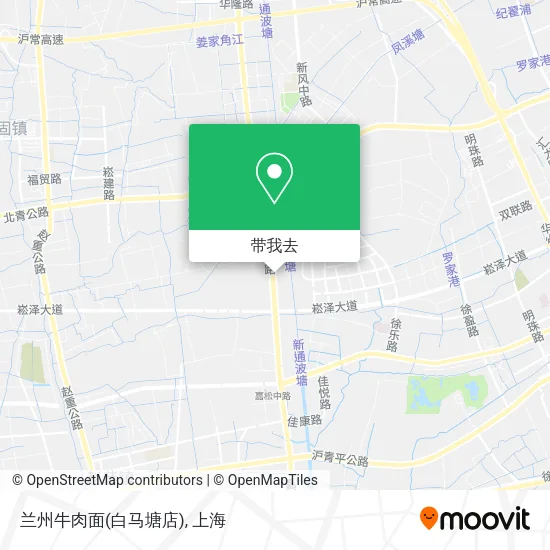 兰州牛肉面(白马塘店)地图