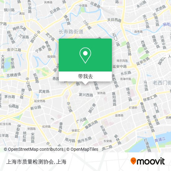 上海市质量检测协会地图