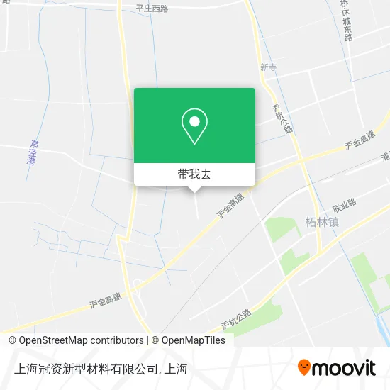 上海冠资新型材料有限公司地图