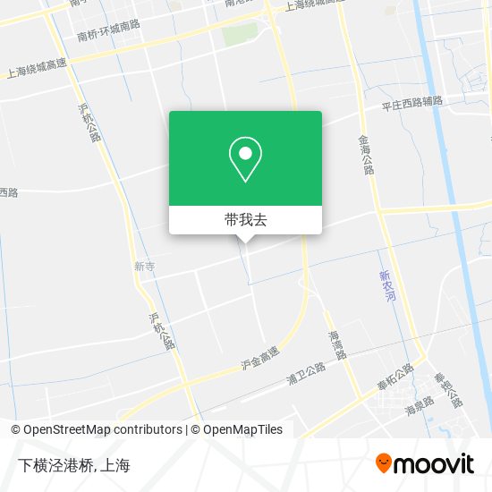下横泾港桥地图