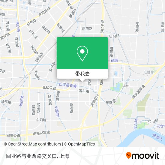 回业路与业西路交叉口地图