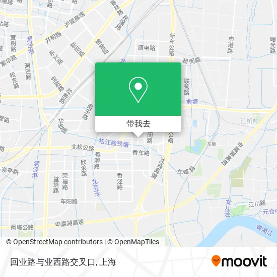 回业路与业西路交叉口地图