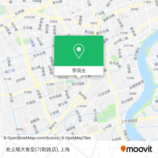 叁义顺大食堂(习勤路店)地图