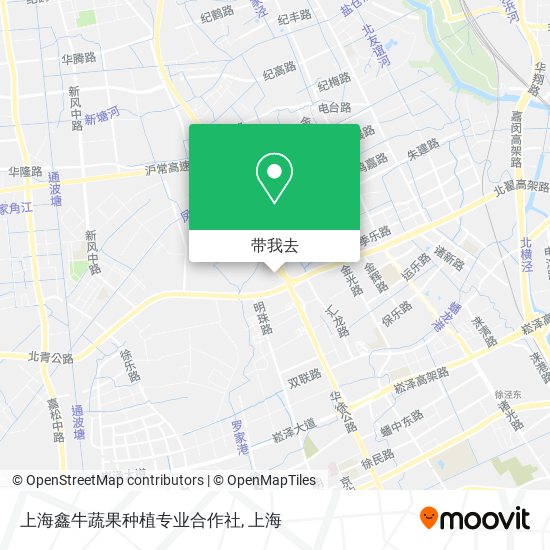 上海鑫牛蔬果种植专业合作社地图