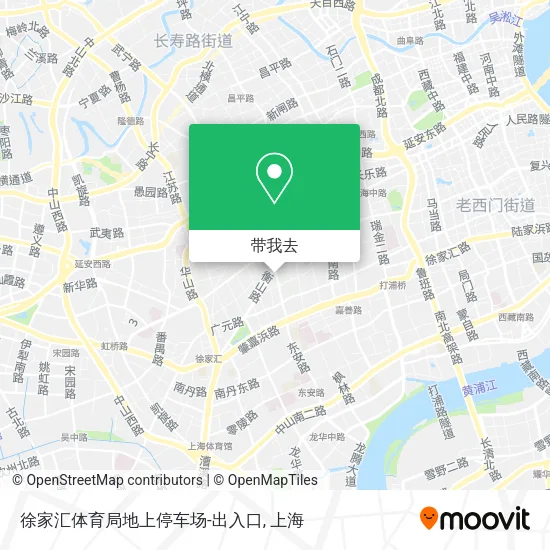 徐家汇体育局地上停车场-出入口地图
