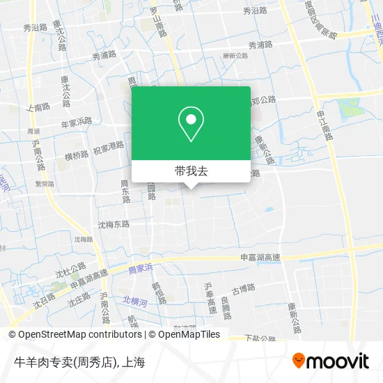 牛羊肉专卖(周秀店)地图