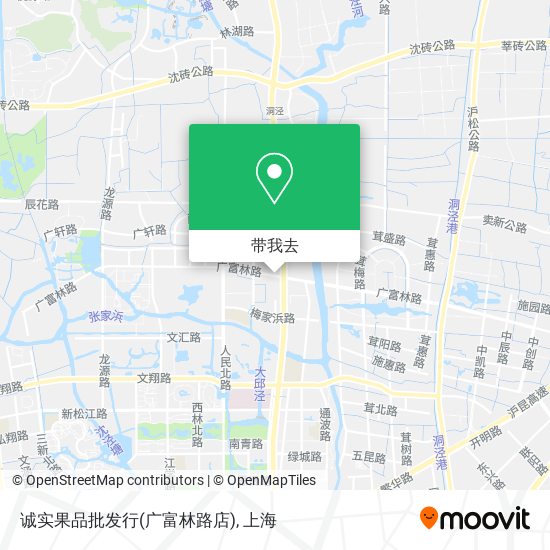 诚实果品批发行(广富林路店)地图