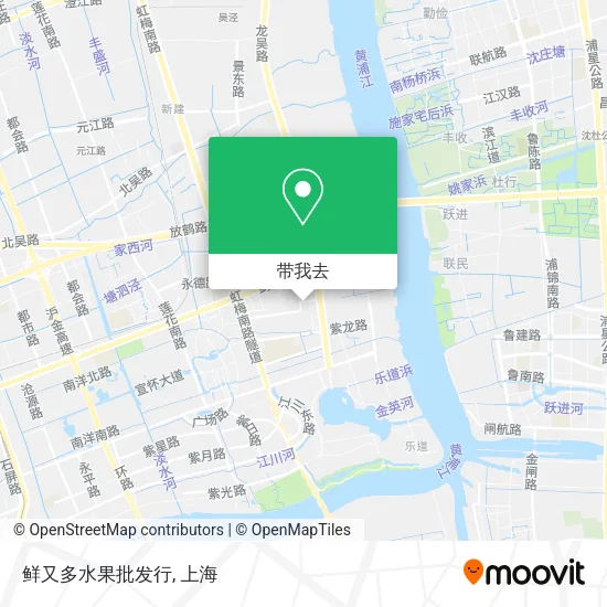 鲜又多水果批发行地图