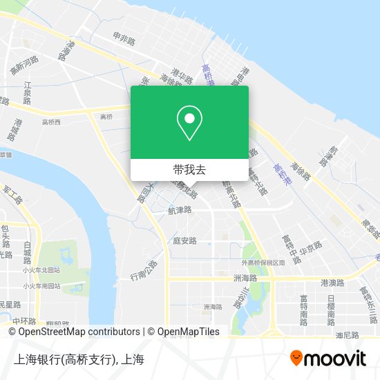 上海银行(高桥支行)地图