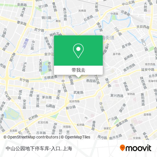 中山公园地下停车库-入口地图