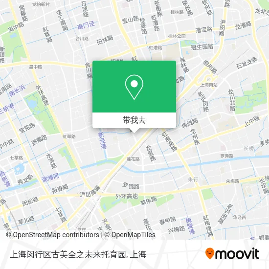 上海闵行区古美全之未来托育园地图