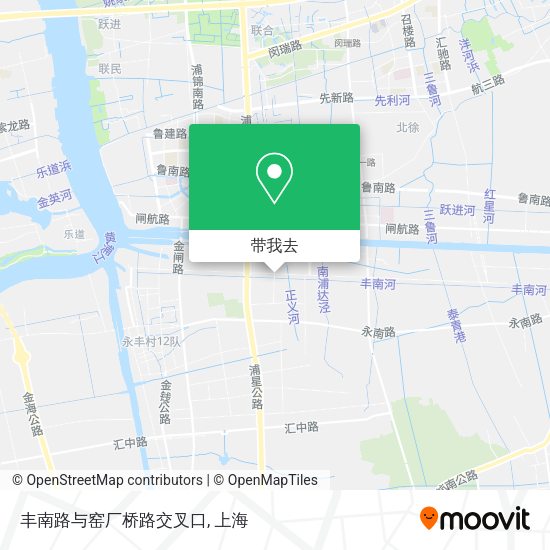 丰南路与窑厂桥路交叉口地图