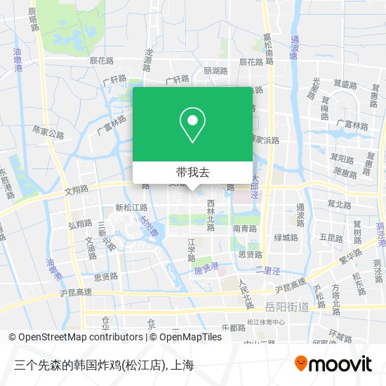 三个先森的韩国炸鸡(松江店)地图