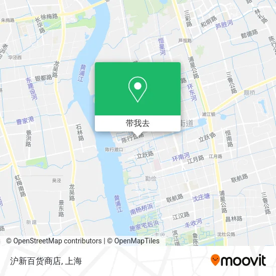 沪新百货商店地图