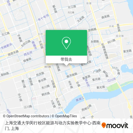 上海交通大学闵行校区能源与动力实验教学中心-西南门地图