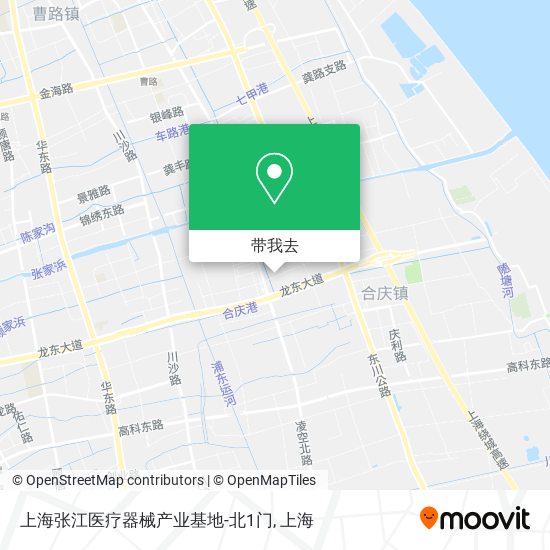 上海张江医疗器械产业基地-北1门地图
