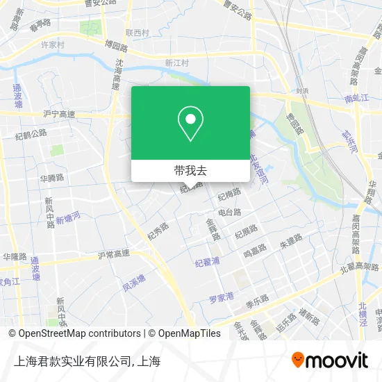 上海君款实业有限公司地图