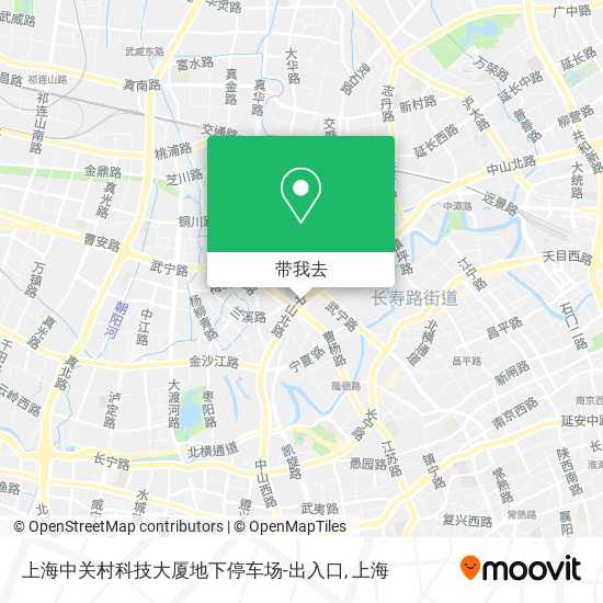 上海中关村科技大厦地下停车场-出入口地图