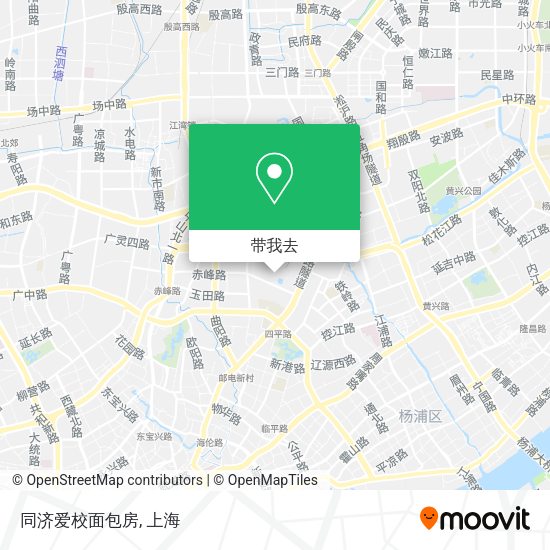 同济爱校面包房地图