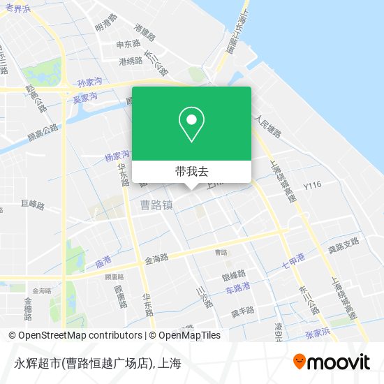永辉超市(曹路恒越广场店)地图