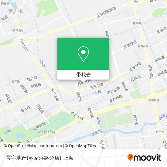 震宇地产(苏家浜路分店)地图