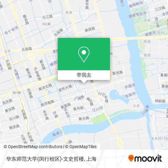 华东师范大学(闵行校区)-文史哲楼地图