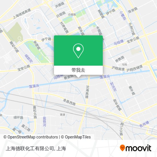 上海德联化工有限公司地图
