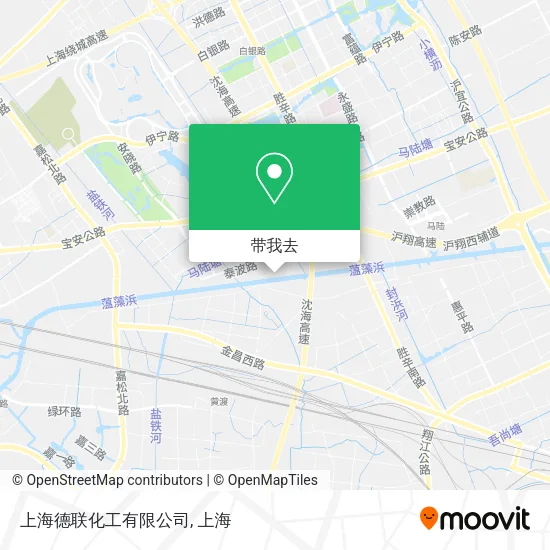 上海德联化工有限公司地图