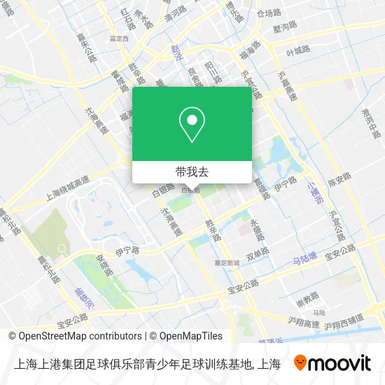 上海上港集团足球俱乐部青少年足球训练基地地图