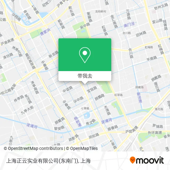 上海正云实业有限公司(东南门)地图