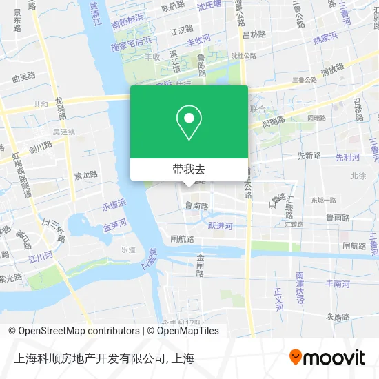 上海科顺房地产开发有限公司地图