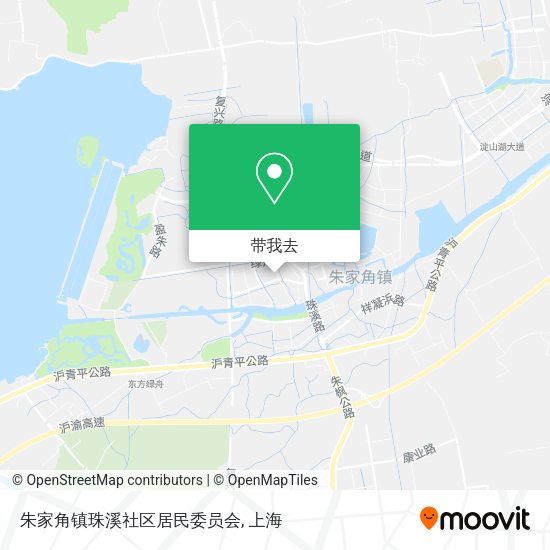 朱家角镇珠溪社区居民委员会地图