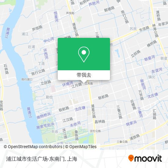 浦江城市生活广场-东南门地图