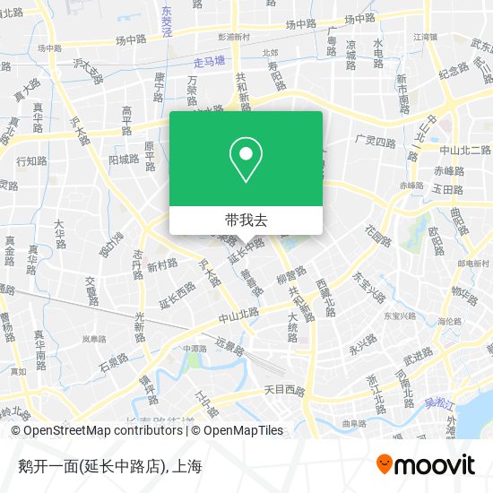 鹅开一面(延长中路店)地图