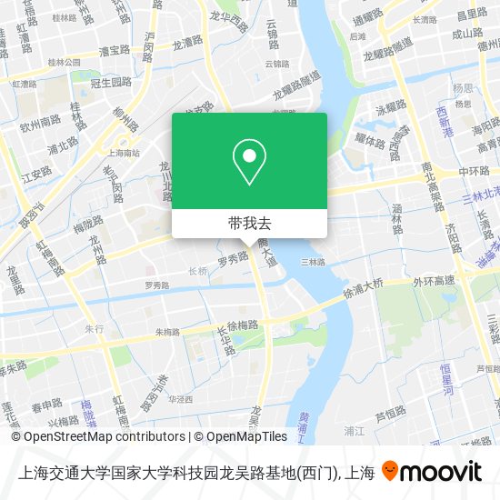 上海交通大学国家大学科技园龙吴路基地(西门)地图