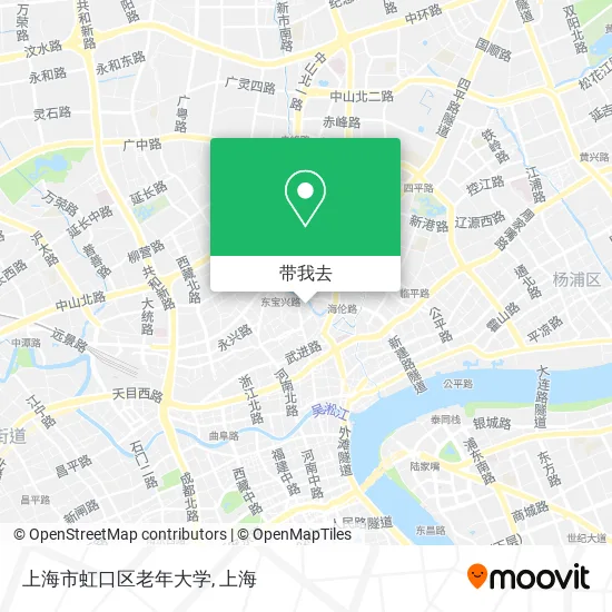 上海市虹口区老年大学地图