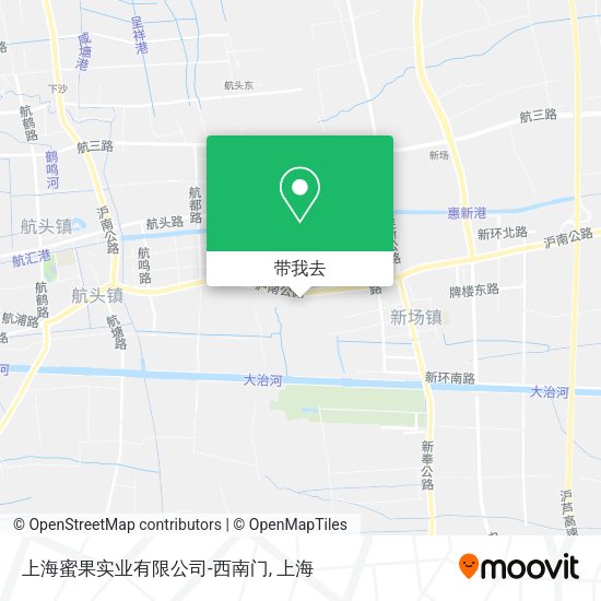 上海蜜果实业有限公司-西南门地图