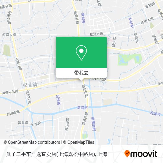瓜子二手车严选直卖店(上海嘉松中路店)地图
