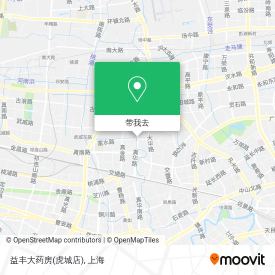 益丰大药房(虎城店)地图